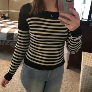 Black & White Striped Sweater